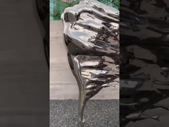 Outdoor Garden Kuta metalowa rzeźba Abstrakcyjna damska rzeźba ze stali nierdzewnej