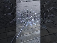 Rzeźba ze stali nierdzewnej