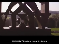 Rzeźba ze stali nierdzewnej