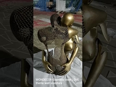 Rzeźba ze stali nierdzewnej