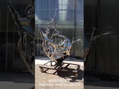 Rzeźba ze stali nierdzewnej